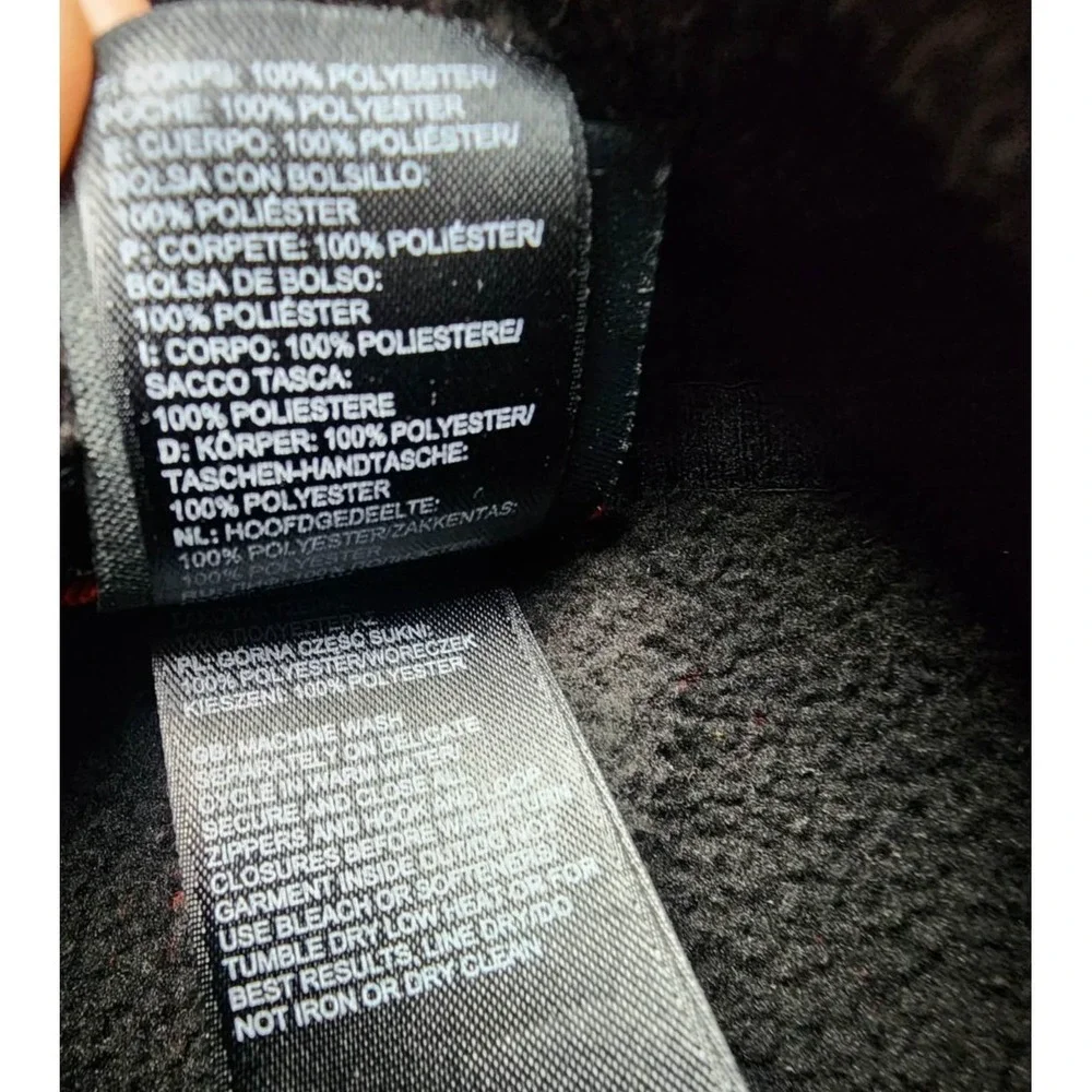The‎ North Face Mens Fleece Jacket Full Zip Black XXL - READ